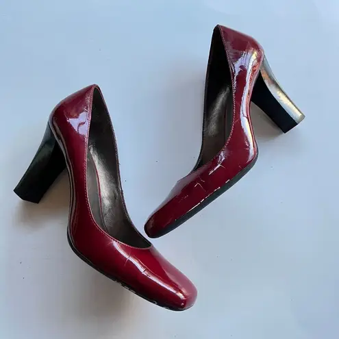 Joan & David Circa Comfort 365 DJMARZIPAN Womens Sz 7.5 Red Patent Leather Heel…
