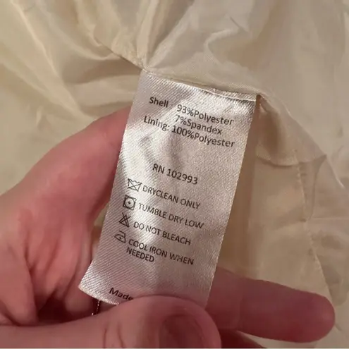 RTR Marina Moscone Collective Cream Long Wrap Vest Coat Sz M Size M