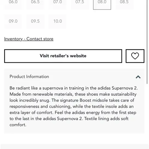 Adidas  women’s Supernova 2 red stripe gray running sneakers, size 8M