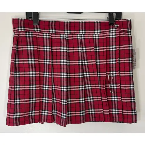 Spirit Halloween Sexy School Girl Plaid Mini Skirt NWT!