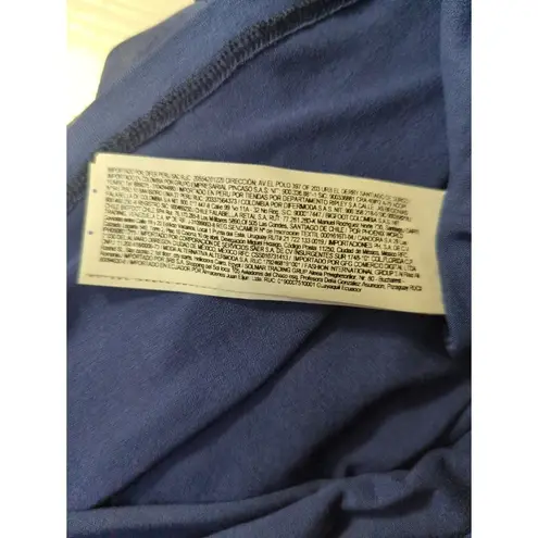 Desigual Adri Blue Floral Chiffon Multilayer Hi-Low Shift Dress Size 36 XS