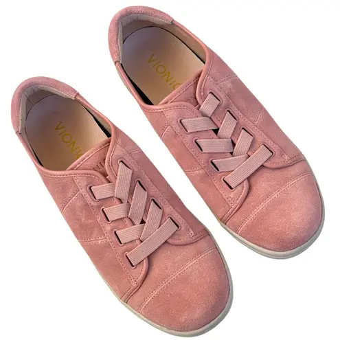 Vionic EUC Leather Jean Slip-On Sneakers Rose Size 6.5