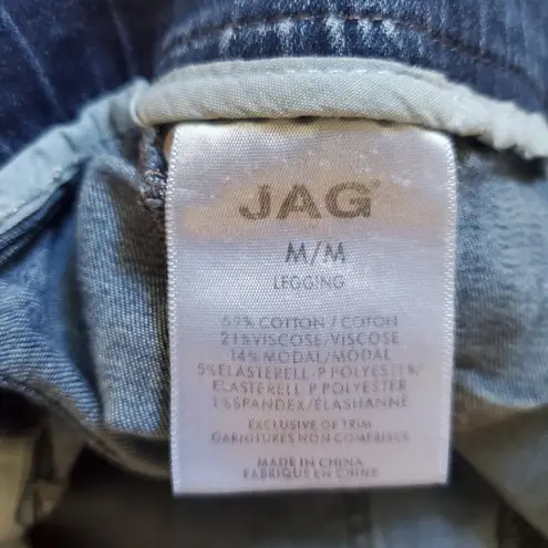 Jag jeans Blue Straight Pull On Denim Legging Slimming Womens Size Medium 30x25