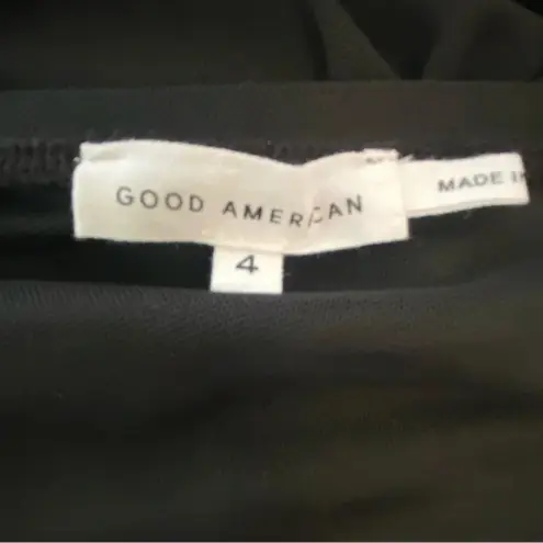 Good American  Sheer‎ Ruched Tube Maxi Dress Size 4 Strapless EUC