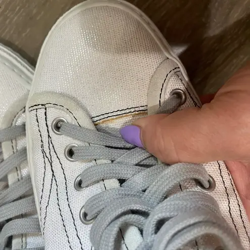 P448 Sally High Top Sneakers Cream With Snakeprint Size 38