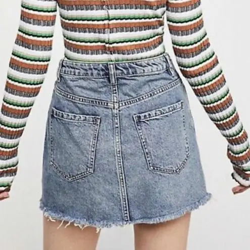Free People NWT  Denim Mini Skirt