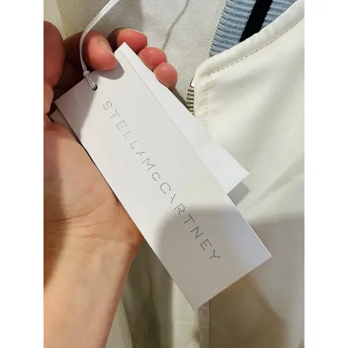 Stella McCartney White The Beatles Get Back Embroidered Satin Bomber Jacket XS