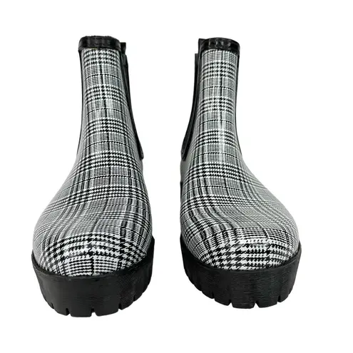 Jeffrey Campbell  Cloudy Chelsea Plaid Rain Boots EU 38 US 7 thumbnail 4