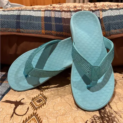 Vionic - Tide Rhinestones Teal Sandals women’s size 8