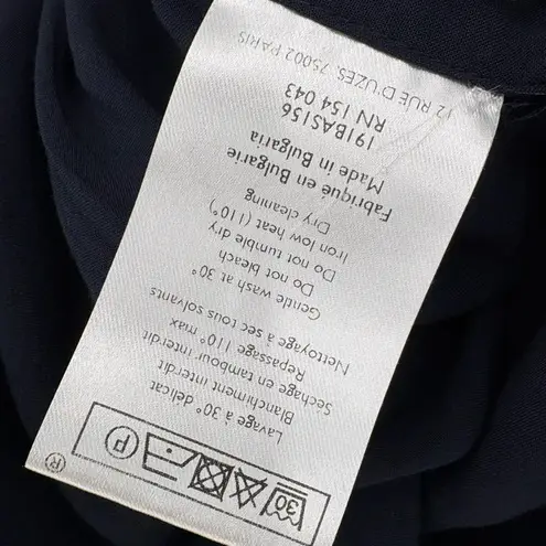 Sézane Pacome Floral Wrap Mini Skirt | Sz 36 (US 4) | Navy Blue Mini Daisy Print