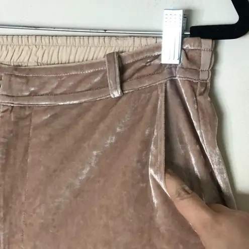 David Lerner New High Rise Velvet Lounging Pants Womens Size Small