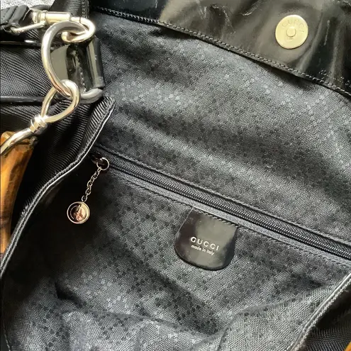 Gucci  nylon BAMBOO handle bag 🎋FREE SHIP❣️