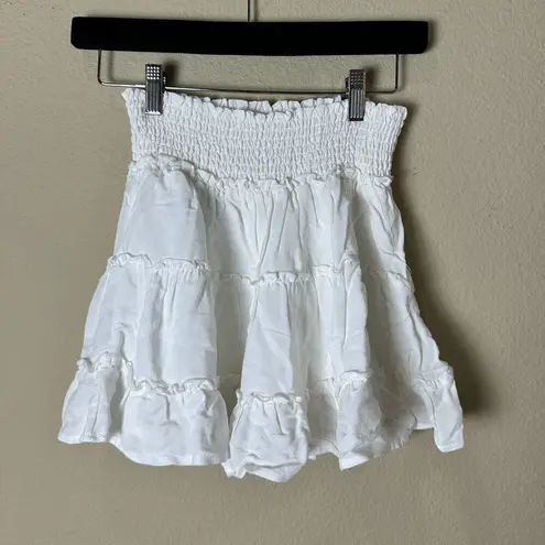 Garage  Tiered & Smocked Mini Skirt Size XS with Lining