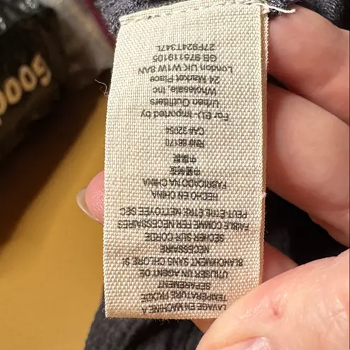 We The Free Free People  Zahara Button Down Shirt Washed Black Sz Medium Oversize