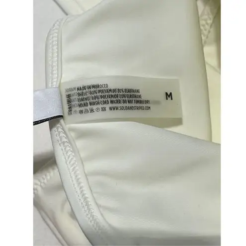 Solid & Striped The Lulu Bikini Bottom Swim Adjustable Sides Cream Medium