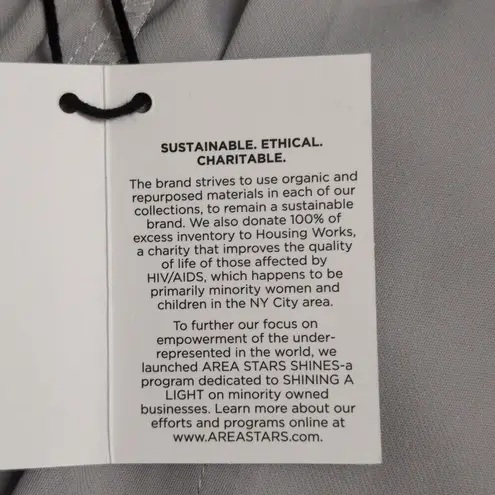 NWT AREA STARS Grey Liz Pant Dress Pants Belt Loops Polyester Large Gray