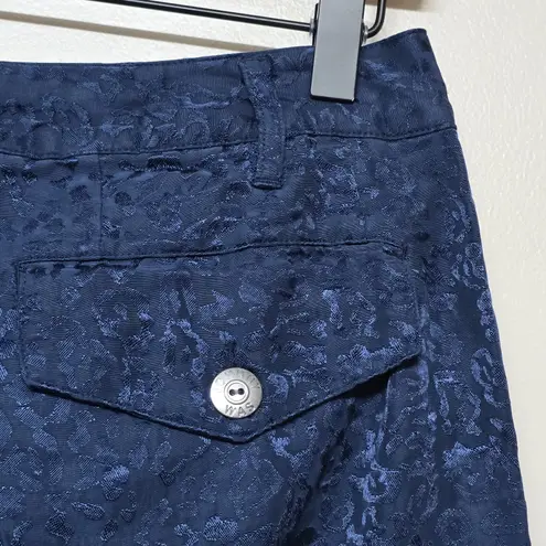 Johnny Was Biya Blue Kiarra Jacquard Cargo Pants B67324-1 Boho Chic Sz 4