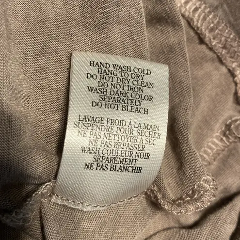 White Crow long sleeve tunic shirt top semi sheer paneled airy Mauve large