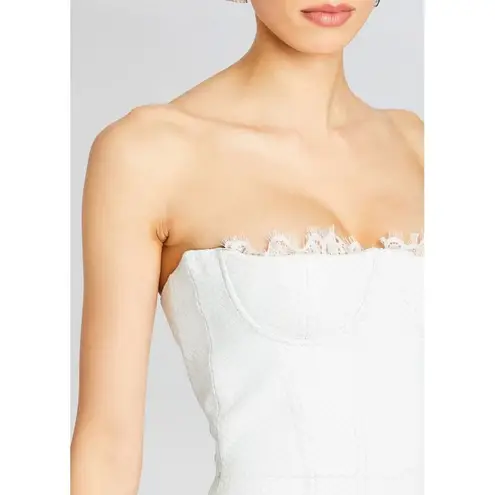 NWT Retrofete AMBERLY LEATHER Mini DRESS in Optic White Sz XS $698