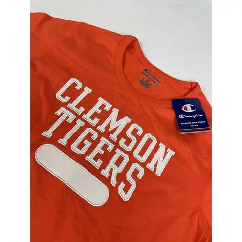 Champion Clemson  Short Sleeve Shirt Orange Tigers NEW‎ Medium M Embroidered NWT