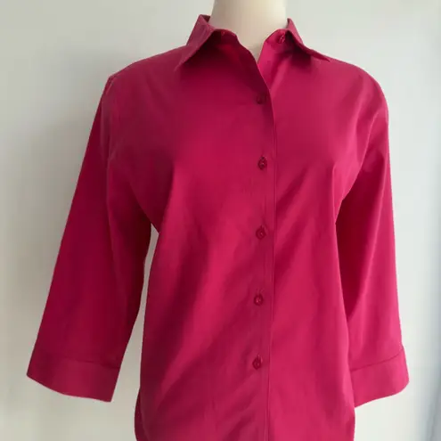 Foxcroft Classic Fuchsia Button Down Shirt