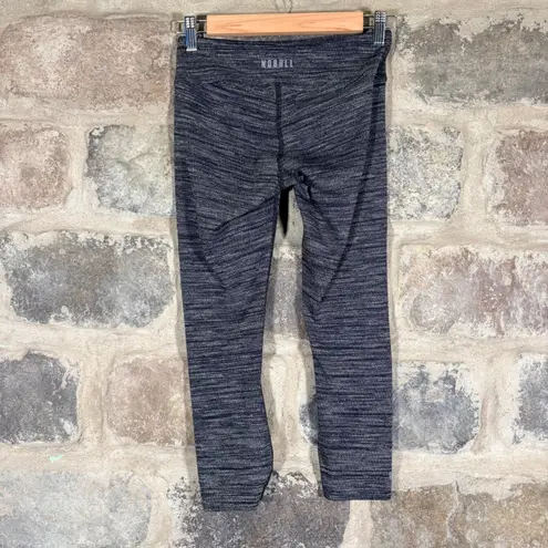 Nobull Heathered Gray Cropped Athletic Leggings Size Small Pocket Yoga Running