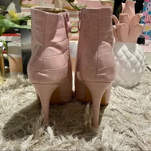 Boutique NEW Pink Croc Booties