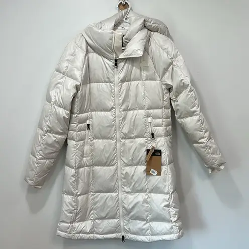 The North Face  Womens Acropolis Parka Small White Down Puffer Gardenia Outdoor Hood