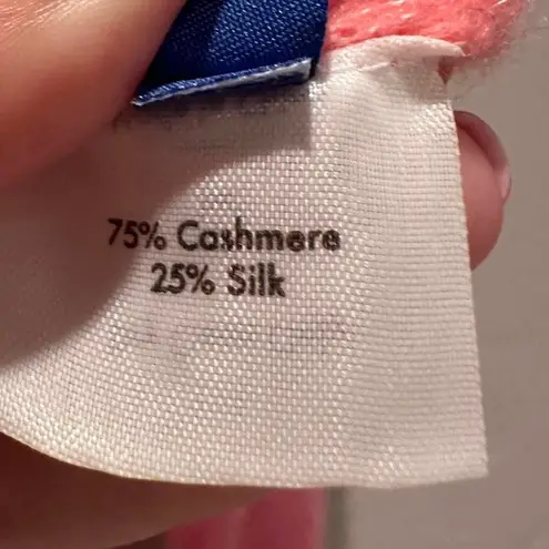 Cashmere in Love Pink Cropped Sweater Sz Small