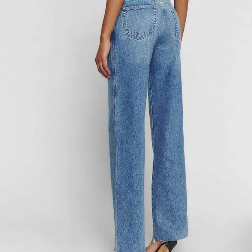 NWT Reformation Val 90s Mid Rise Straight Jeans Sz 31 Blue