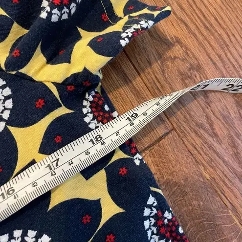 Hanna Andersson organic cotton short sleeve floral dress Small Blue