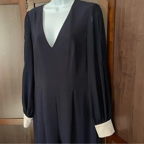 Harper Rose Navy Blue Long Sleeve Jumpsuit Size 10