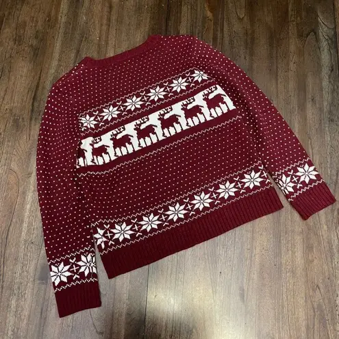 POL Christmas Sweater Reindeer & Snowflakes