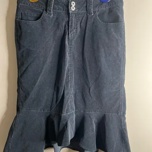 Riders copper corduroy trumpet skirt Black Size M