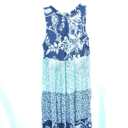 cupio NWT M  Women’s Maxi Paisley Floral Sundress Summer Dress