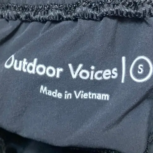 Outdoor Voices  Women's Black Straight Tapered Leg Pull On Trousers Pants Size S