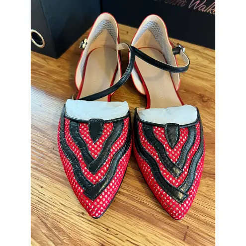 Dream Walkers Kusama Red 37 Women's Flats Handmade in Spain Size 6