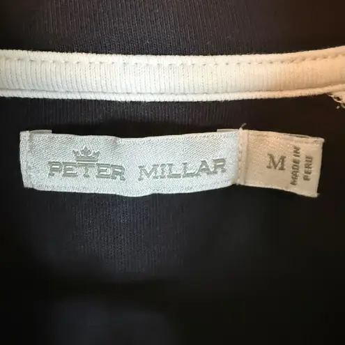 Peter Millar Boston College Pullover Top Women's Medium Black White