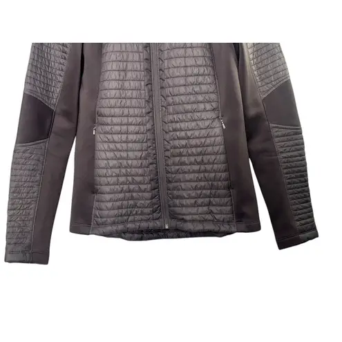 CALIA by Carrie Underwood Full Zip Puffer Hybrid Jacket Smokey Plum Sz Small Purple