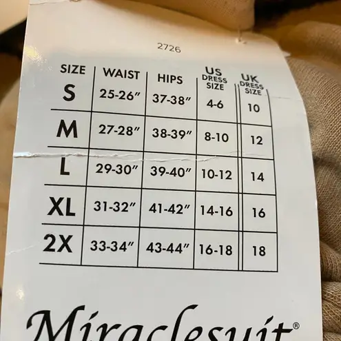 MiracleSuit Style 2726 Nude Extra Firm Control Shaping Girdle NEW