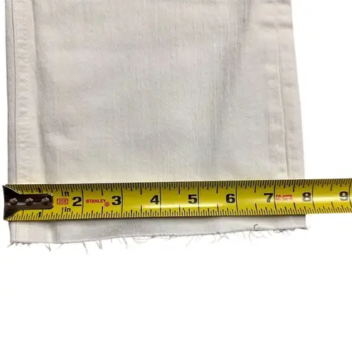 NWT J. Crew Factory Women's White Flare Crop Jeans Size 27 Mid