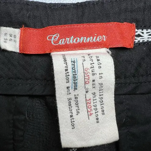 Anthropologie  Cartonnier Neda Shorts‎ For Women Size 2 Black And White