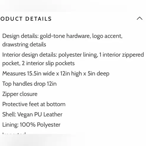 Surell Vegan Leather Tote blue & black color block adjustable handles NWT