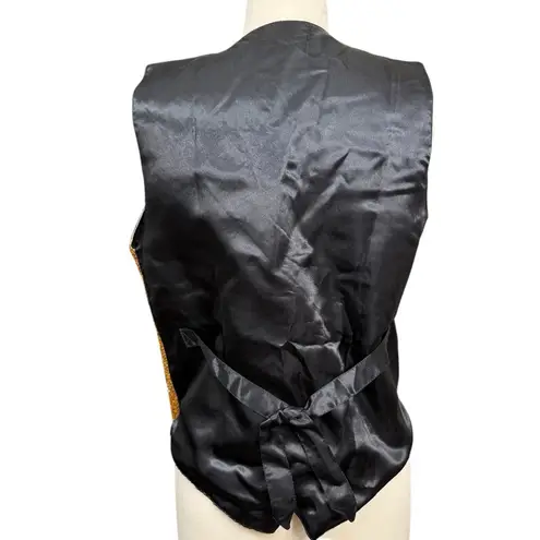 Savvy Vintage Handcrafted Sequin Christmas Vest Santa Angel Size Small