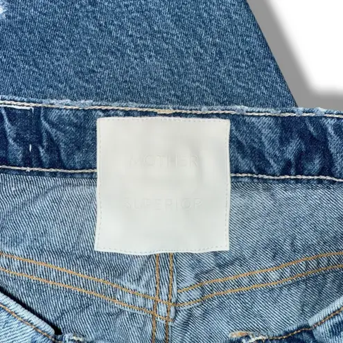 Mother Superior Tomcat Rainbow Pocket Distressed High Rise Jeans Blue Size 26