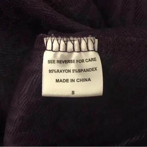 Bobeau Purple Lace Fit & Flare Mini Dress Small