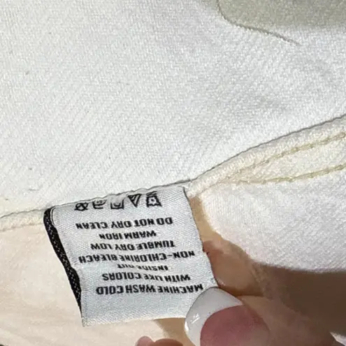 Rails White Denim Jacket Button Front Jean Pockets Lightweight Casual Boho XS