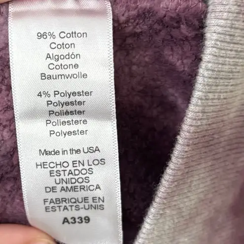 Michael Stars Tie Dye Hoodie Sweatshirt Plum Boho Hippie Festival Cozy Unisex S