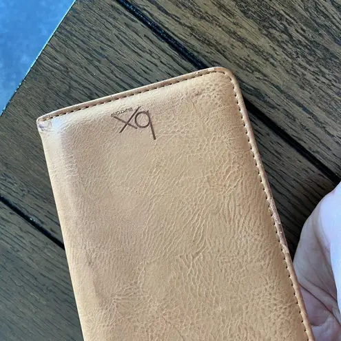 Vintage Buxton Brown Genuine Leather Envelope Wallet Purse Card Holder Photo Tan