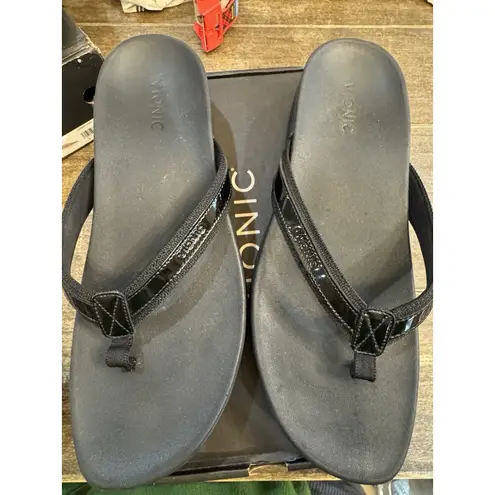 Vionic High Tide ll Black Patent Platform Size 13 Comfort Arch Support